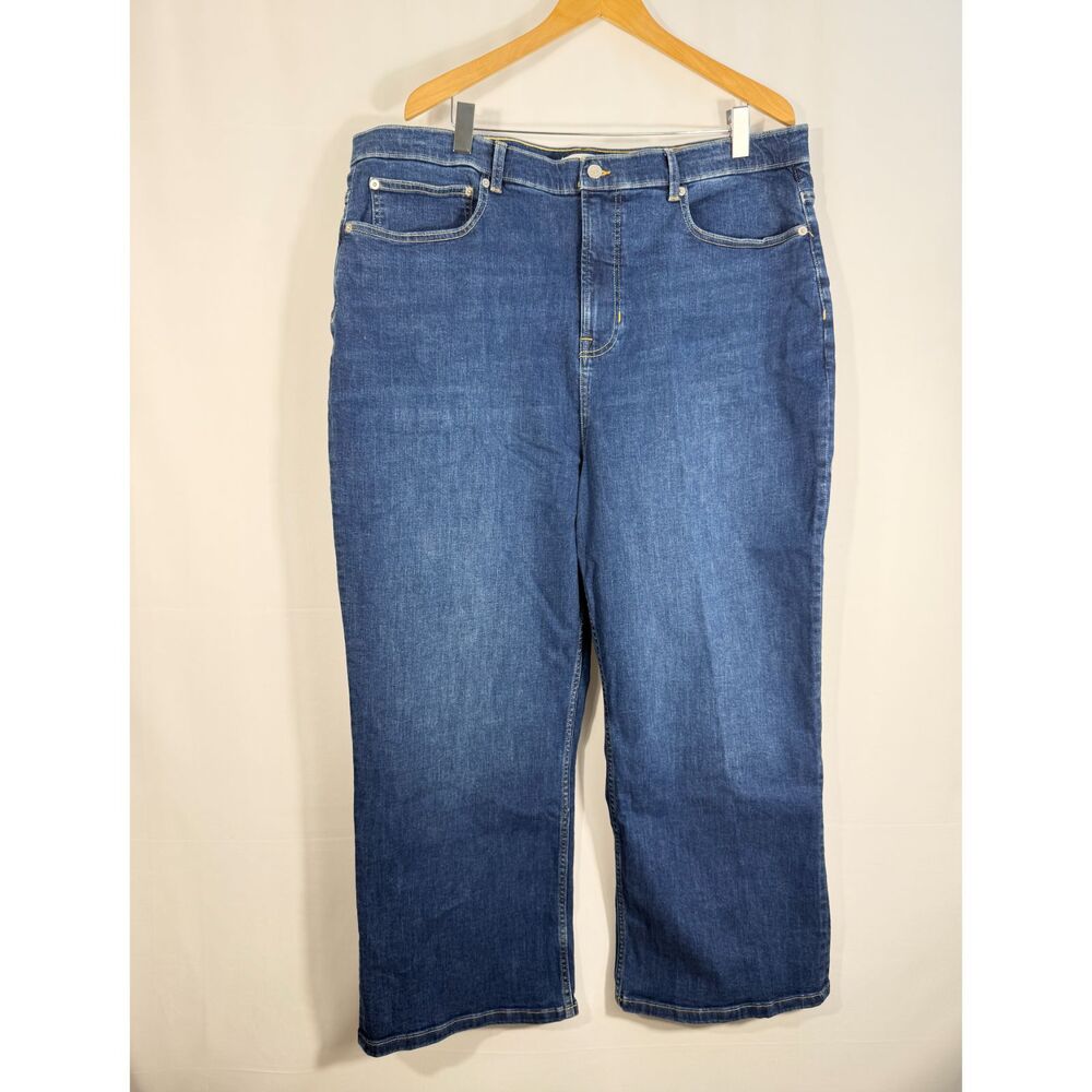 SPANXsculpt ReDefine Kick Flare Jeans Medium Indigo Size 26 NWT High Waist